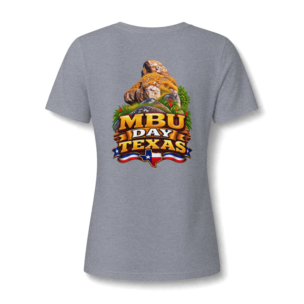 MBU Day Houston Women's V-Neck Tee – Lion Graphic Event Shirt