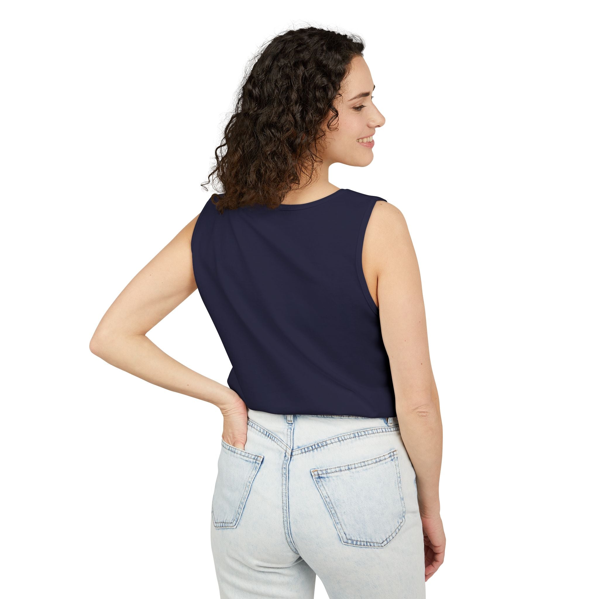 Trust the Universe Tank Top — Spiritual Lotus Graphic Vest