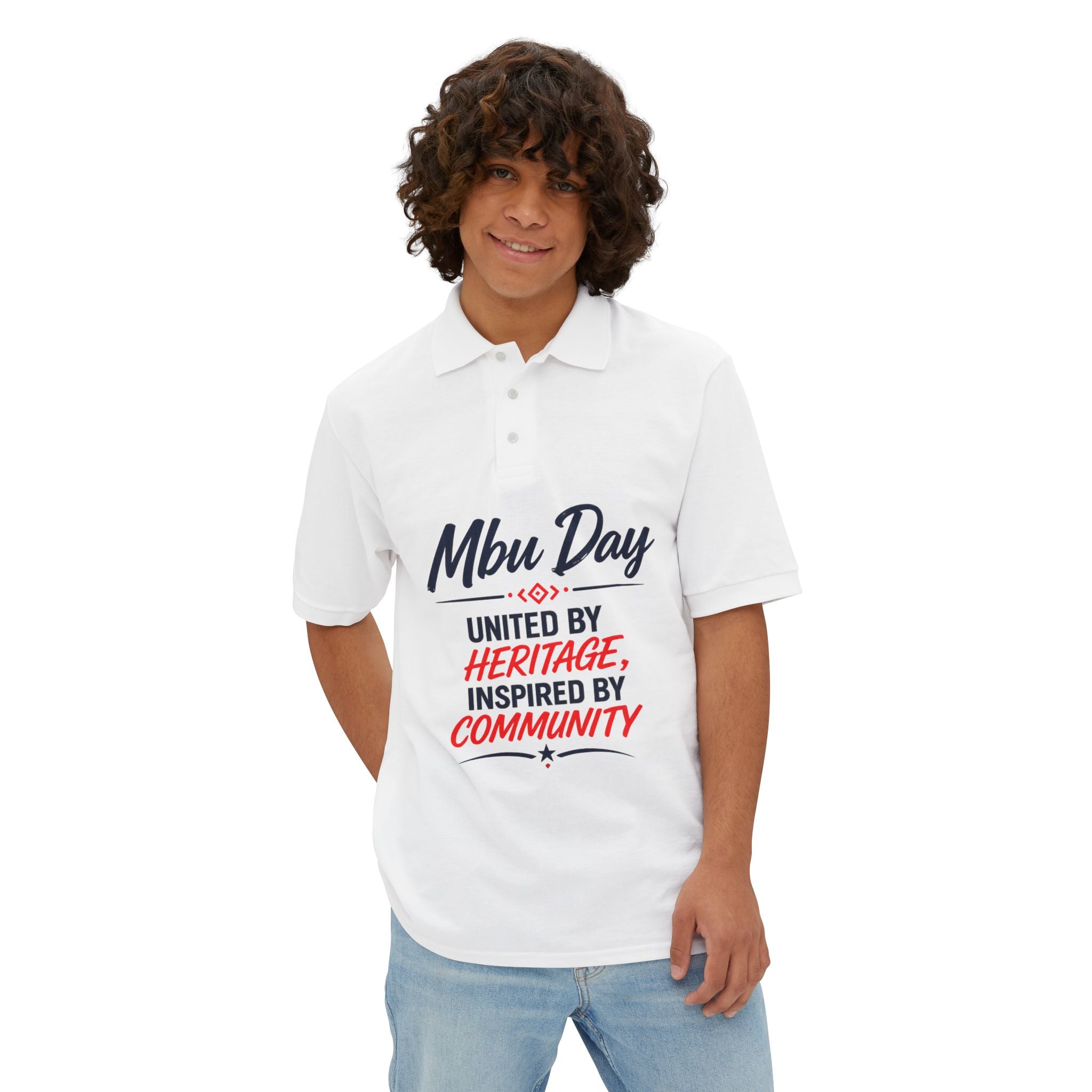 Mbu Day Polo Shirt — "United by Heritage, Inspired by Community" Texas Celebration Polo