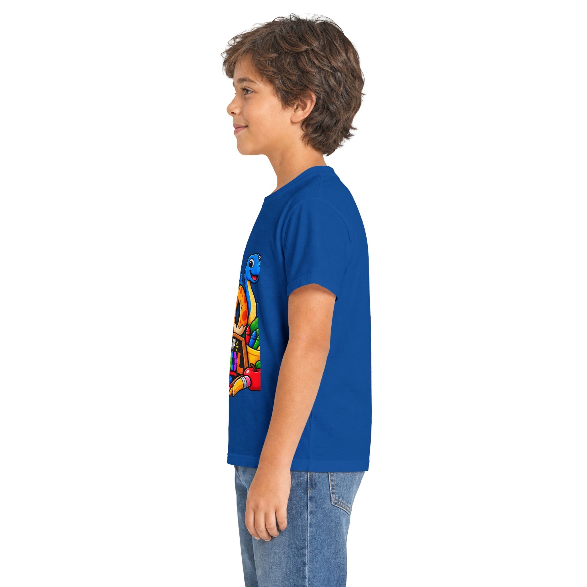 100 Days of School Kids Tee — Cute Dinosaur Celebration Shirt for Preschool & Elementary