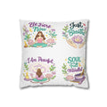 Meditation Quotes Pillowcase — "Be Here Now / Just Breathe / I Am Peaceful / Soul Full & Mindful"