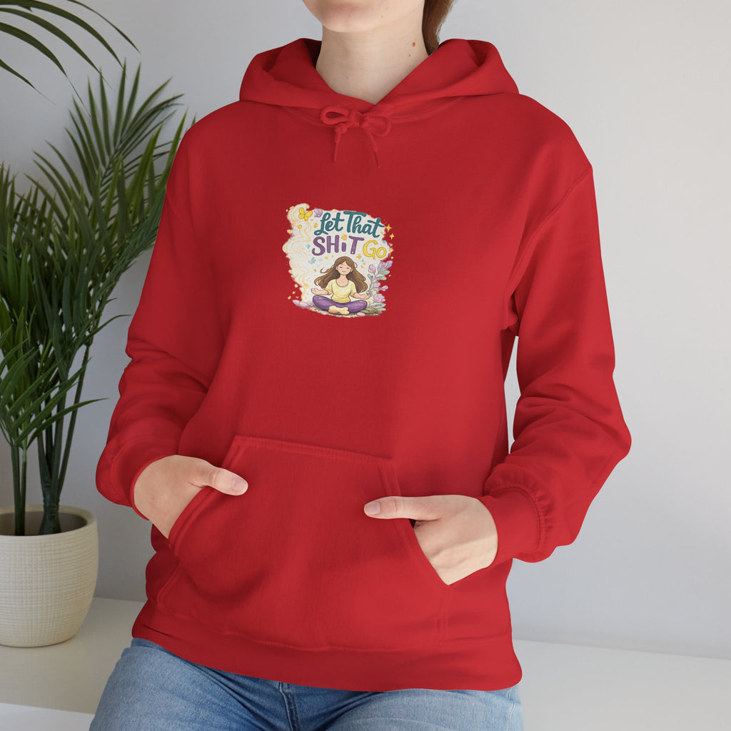 Cozy Witch Vibes Hoodie — "Not That Sh!t" Cute Witch Illustration Hoodie