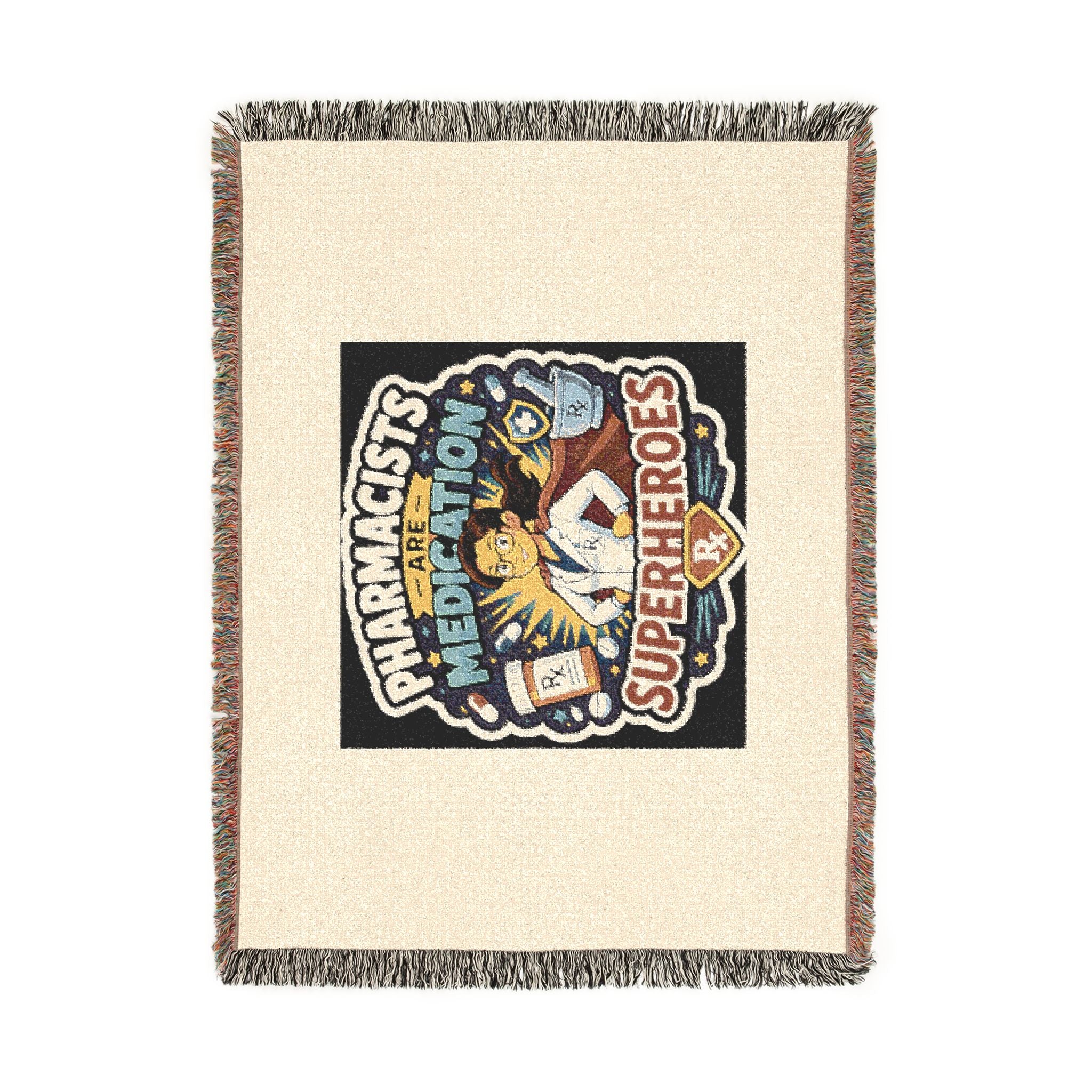 Pharmacists Are Medication Superheroes Woven Blanket