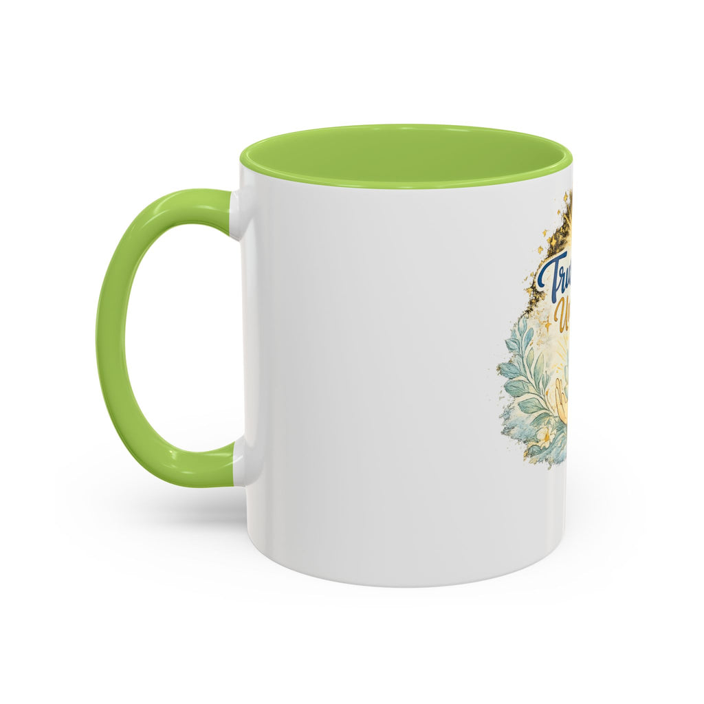 Trust the Universe Accent Coffee Mug — Inspirational Spiritual Tea & Coffee Cup (11/15oz)