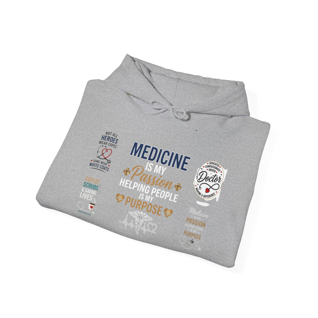 Medicine Passion Purpose Hoodie – Medical Student & Nurse Gift Pullover