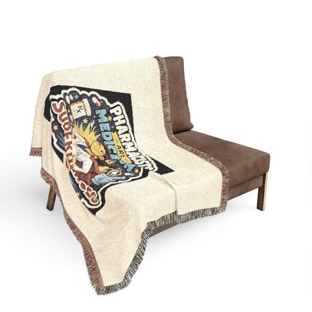 Pharmacists Are Medication Superheroes Woven Blanket