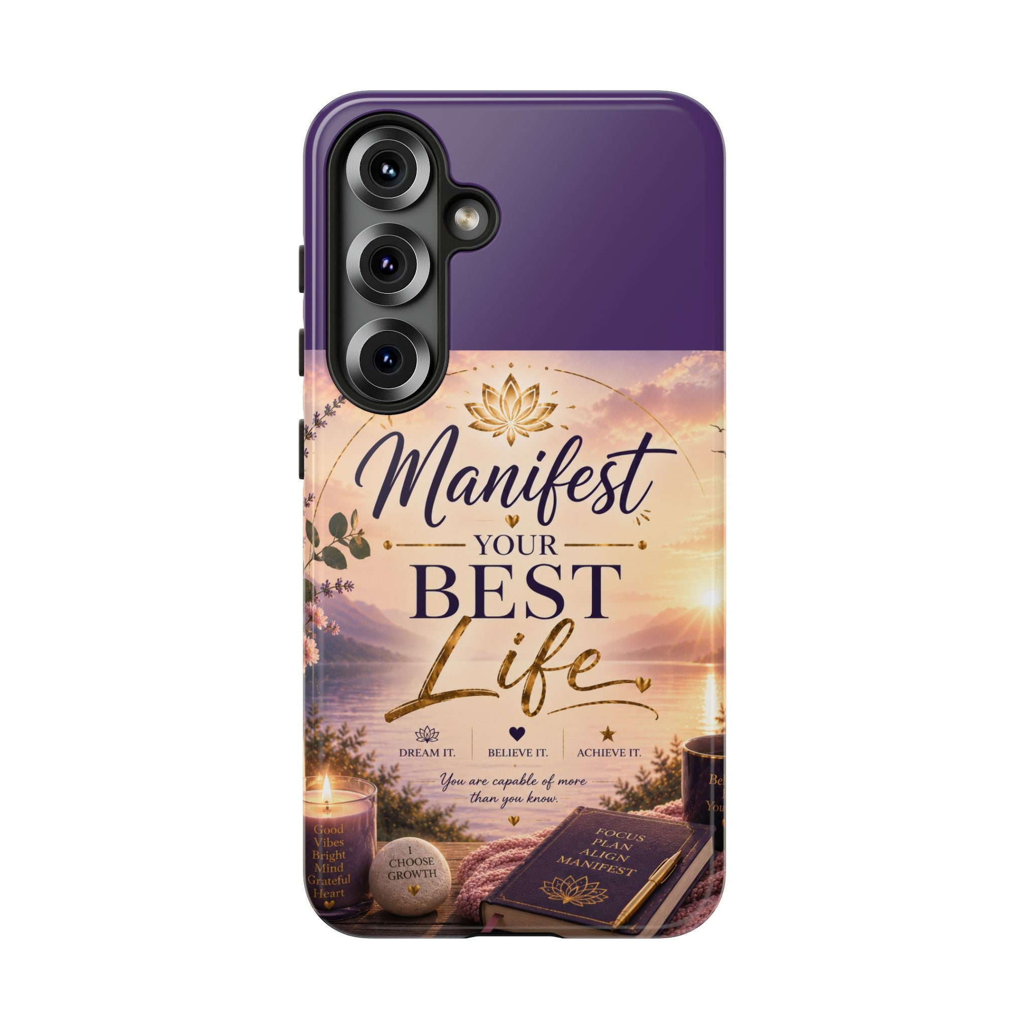 Manifest Your Best Life Phone Case — Inspirational Spiritual Protective Cover