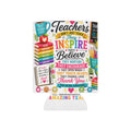 Teacher Appreciation Can Cooler – "Teachers Inspire" Colorful Thank You Koozie