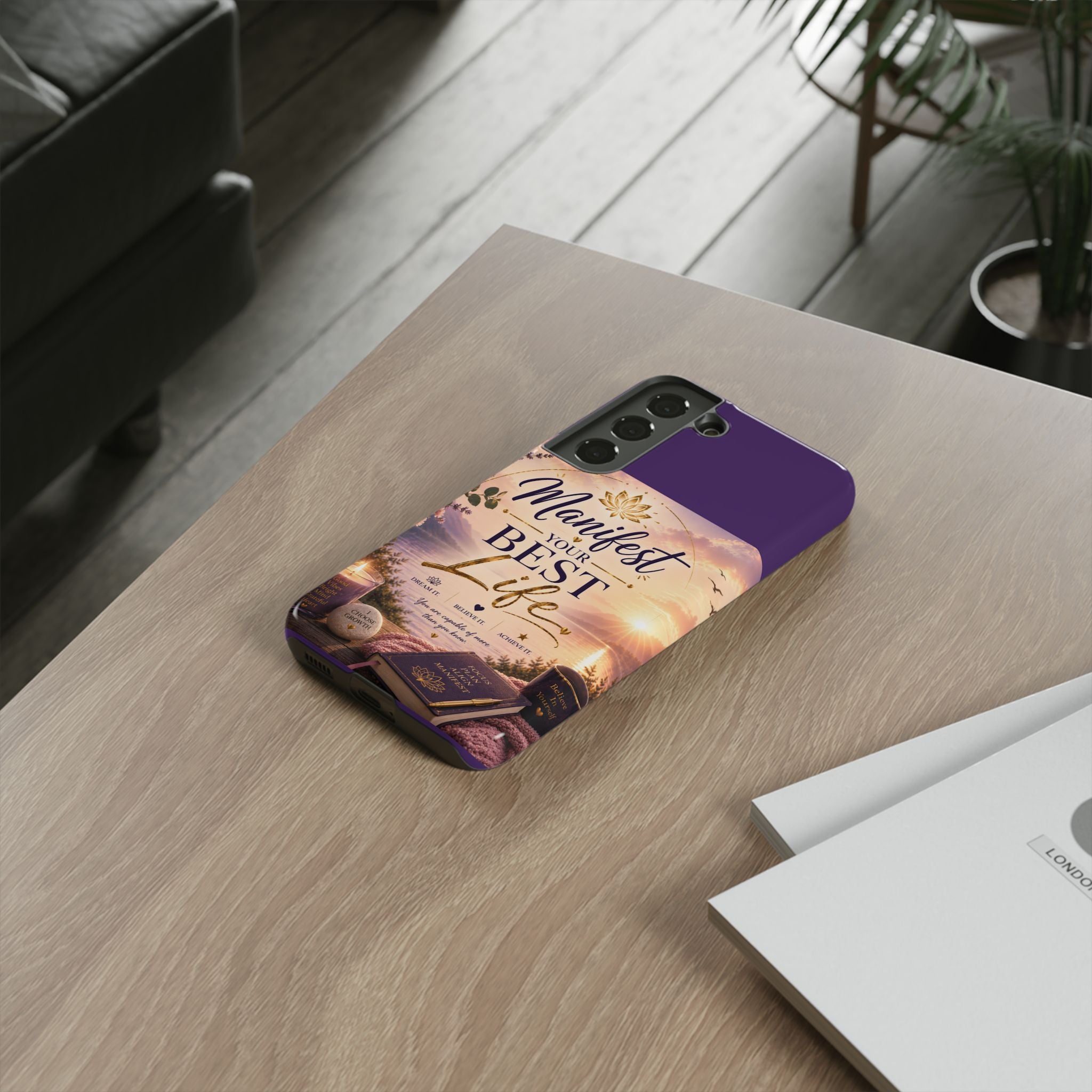 Manifest Your Best Life Phone Case — Inspirational Spiritual Protective Cover