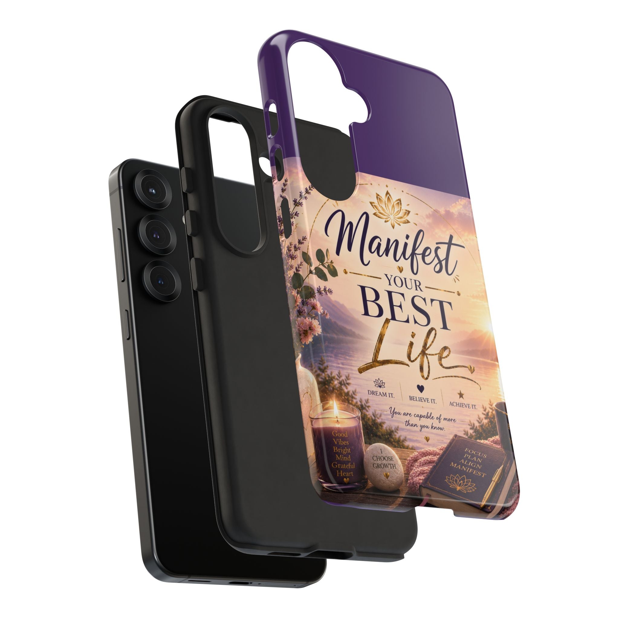 Manifest Your Best Life Phone Case — Inspirational Spiritual Protective Cover
