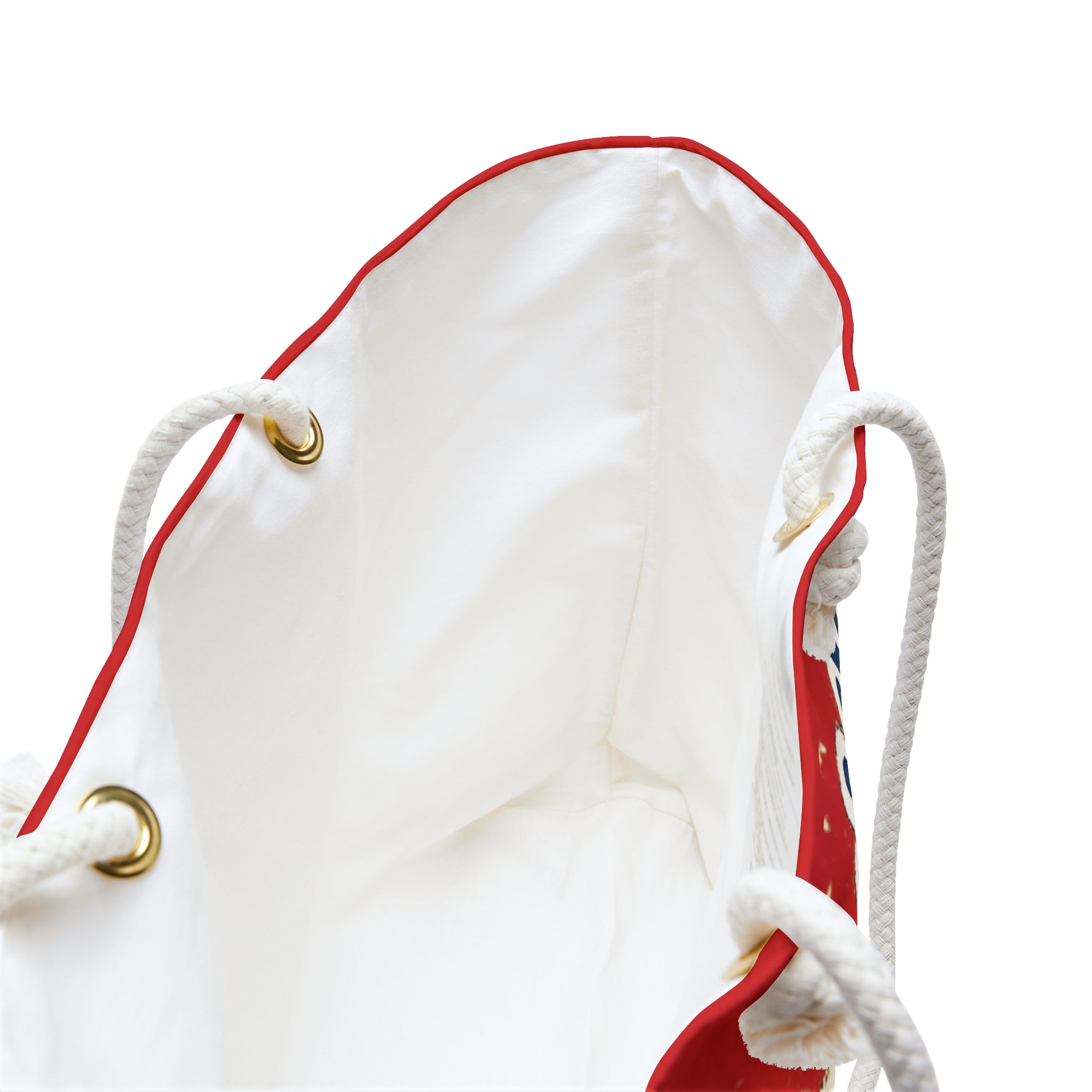 Grateful & Abundant Weekender Bag — Red Inspirational Travel Tote
