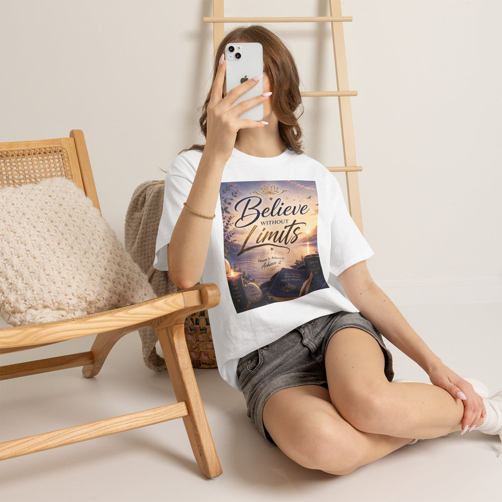 Believe Without Limits T-Shirt — Inspirational Faith Graphic Tee