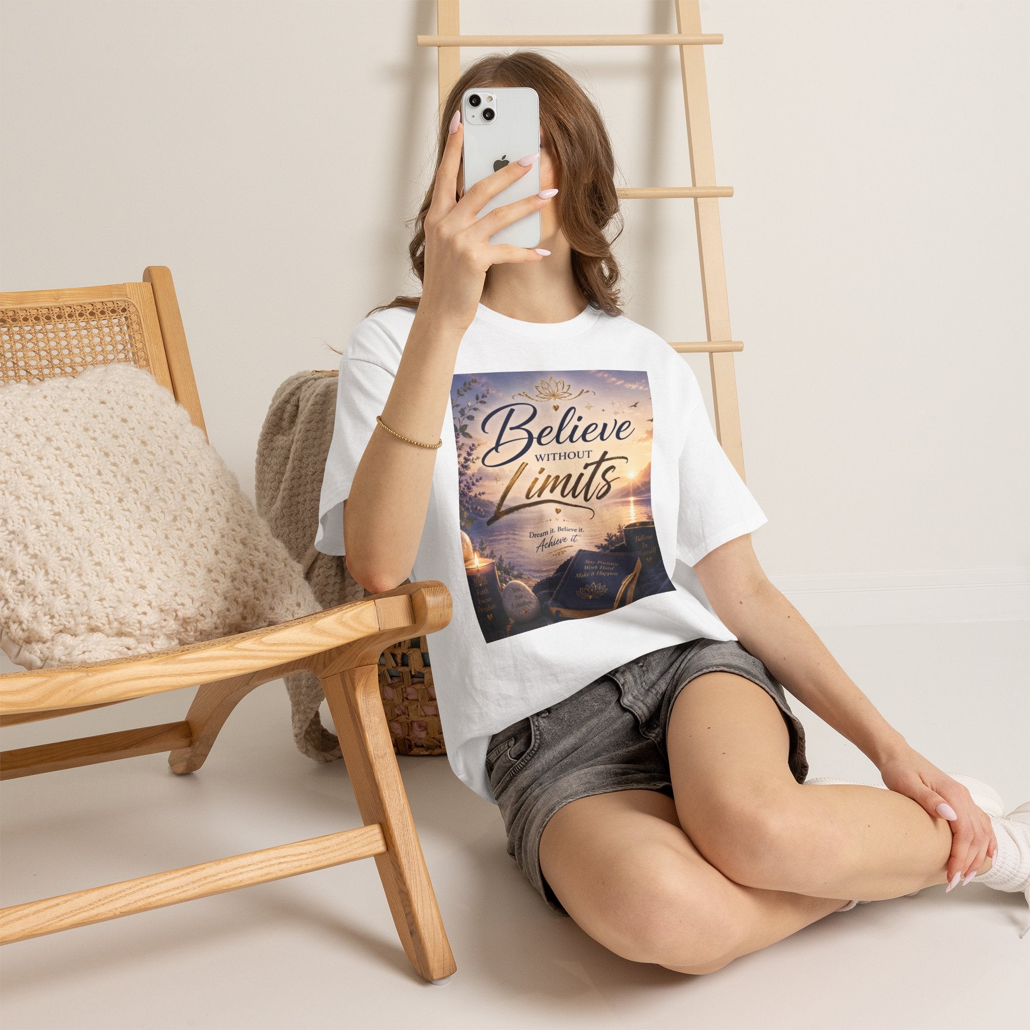 Believe Without Limits T-Shirt — Inspirational Faith Graphic Tee