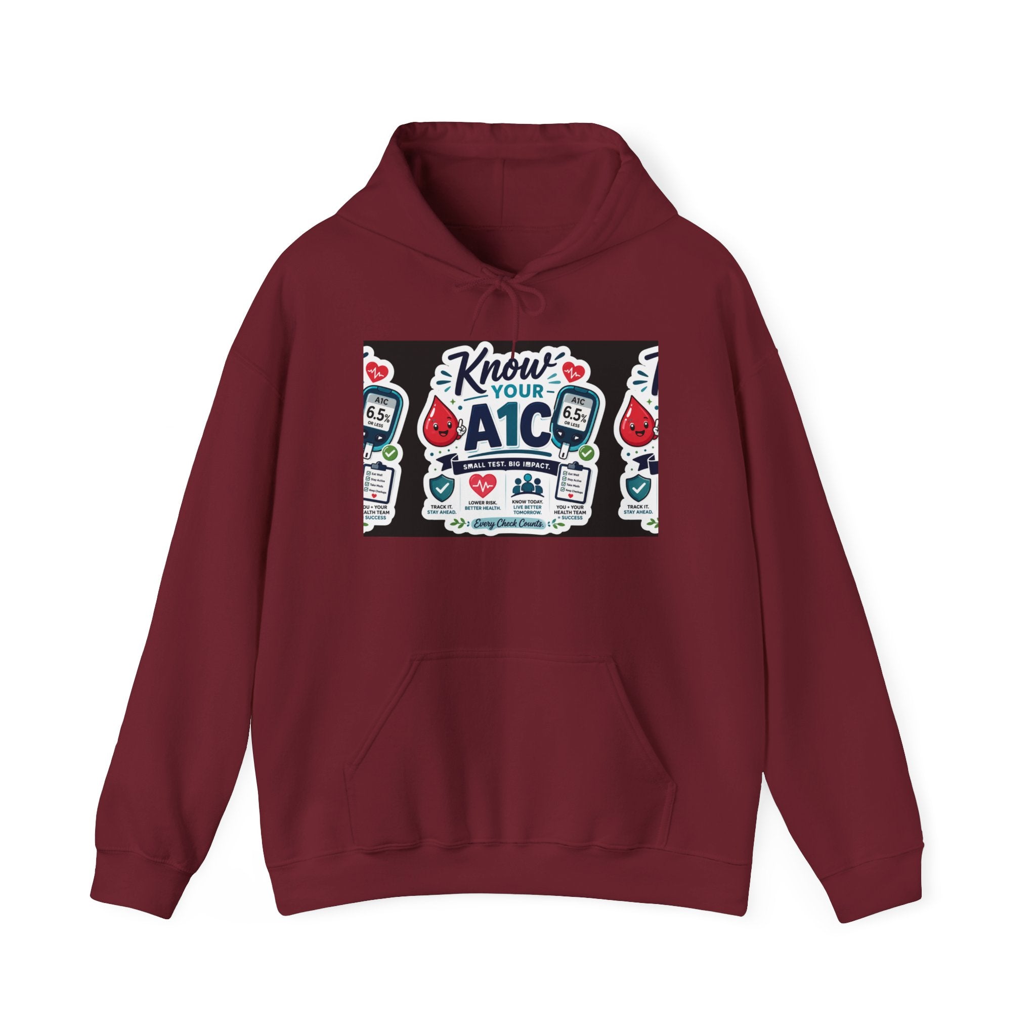 Know Your A1C Hoodie — Diabetes Awareness Sweatshirt
