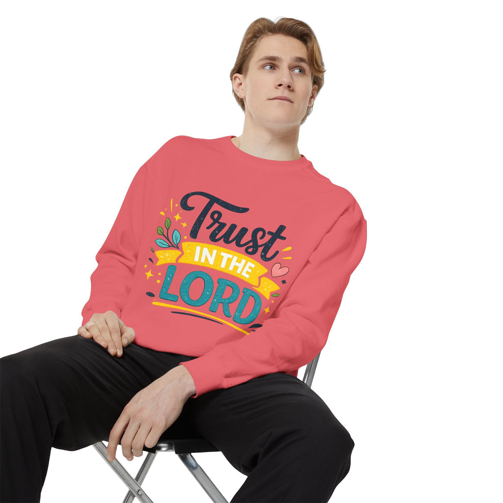 Trust in the Lord Sweatshirt — Inspirational Christian Faith Crewneck