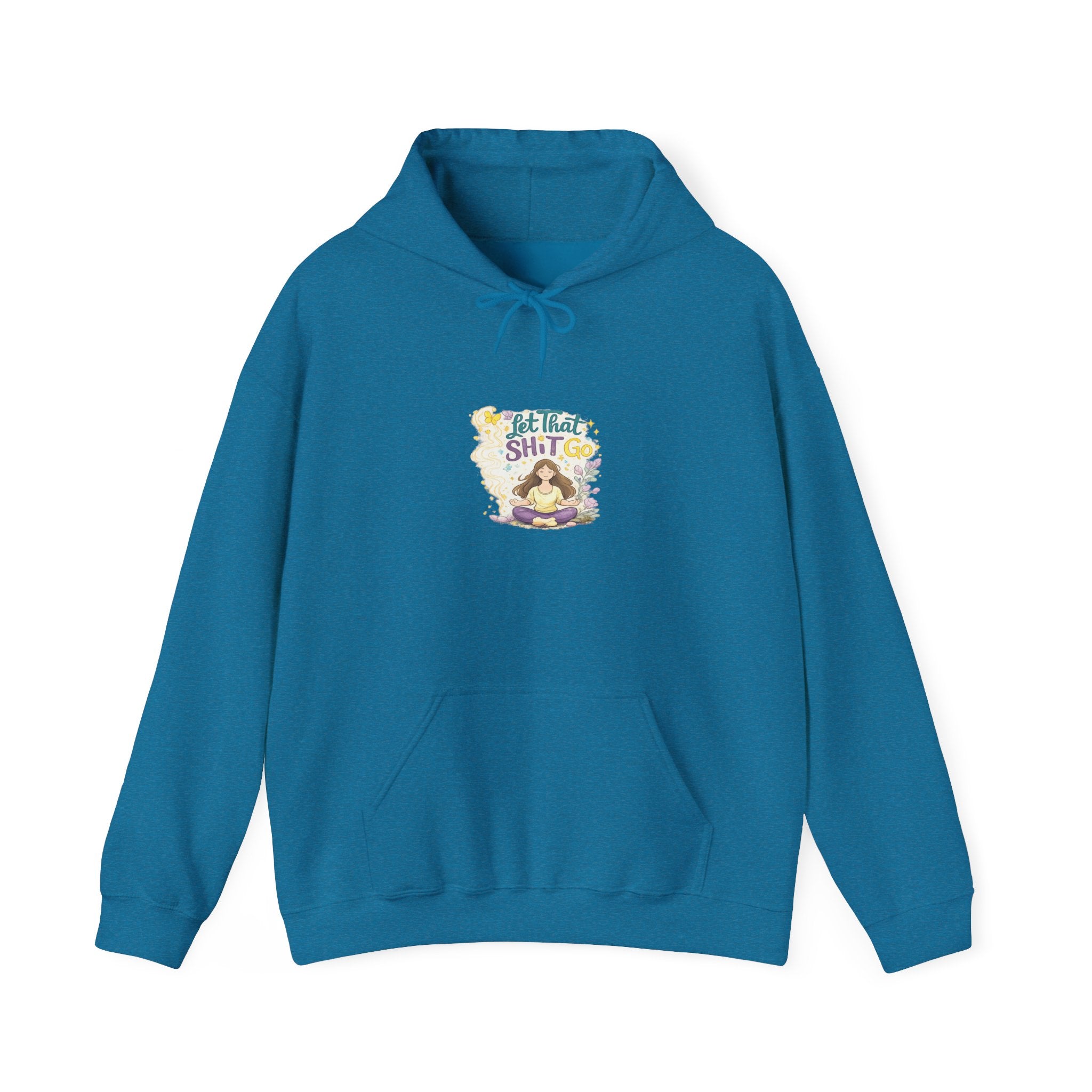 Cozy Witch Vibes Hoodie — "Not That Sh!t" Cute Witch Illustration Hoodie