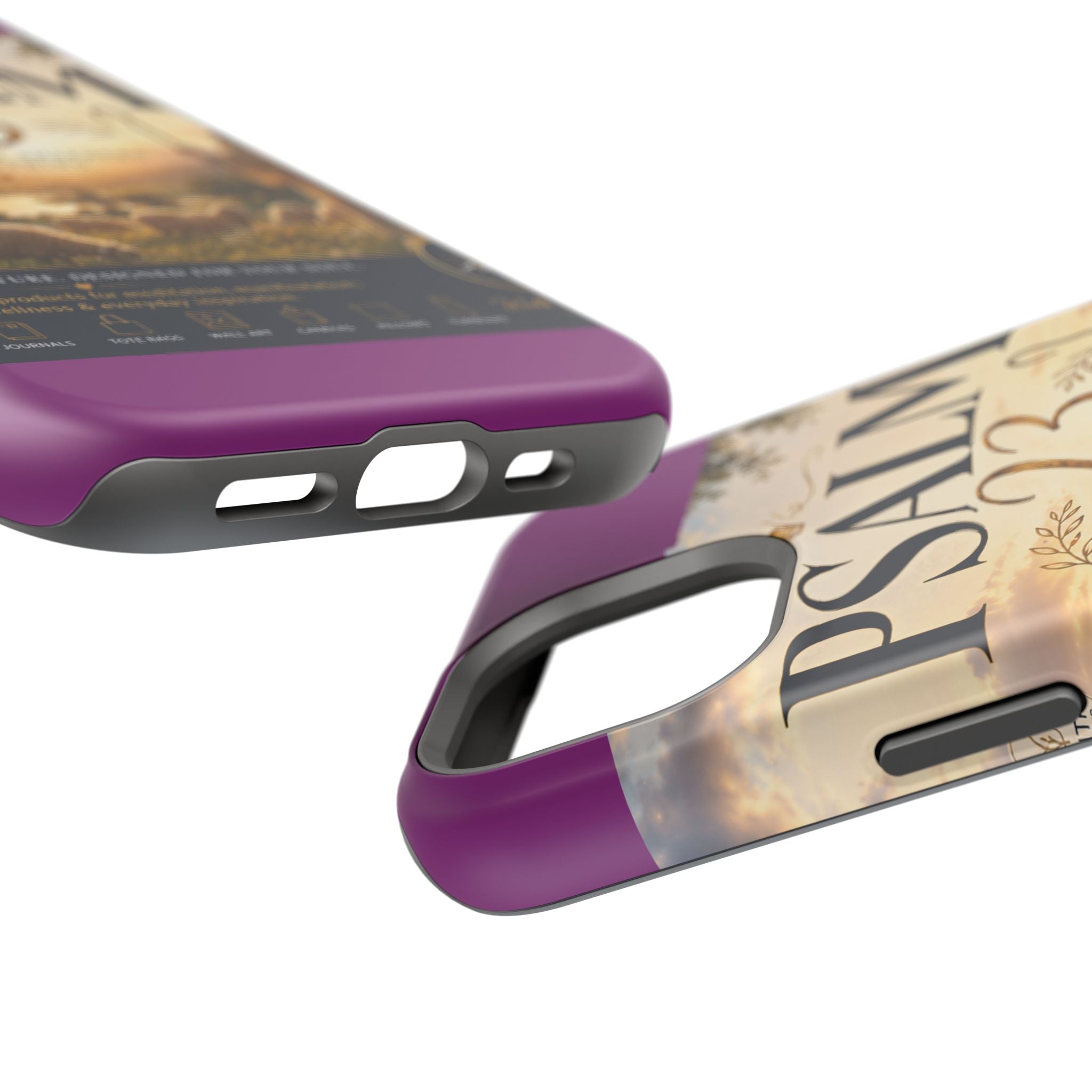 Psalm 23 Phone Case — Magnetic Impact-Resistant Christian iPhone Cover