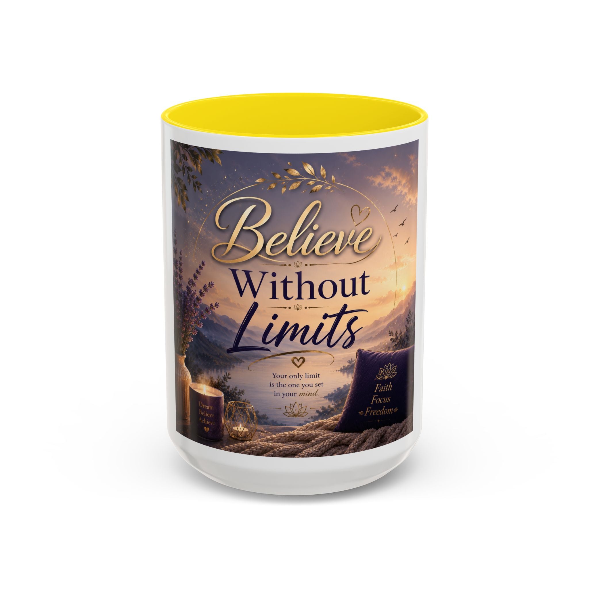 Believe Without Limits Inspirational Coffee Mug (11/15oz)