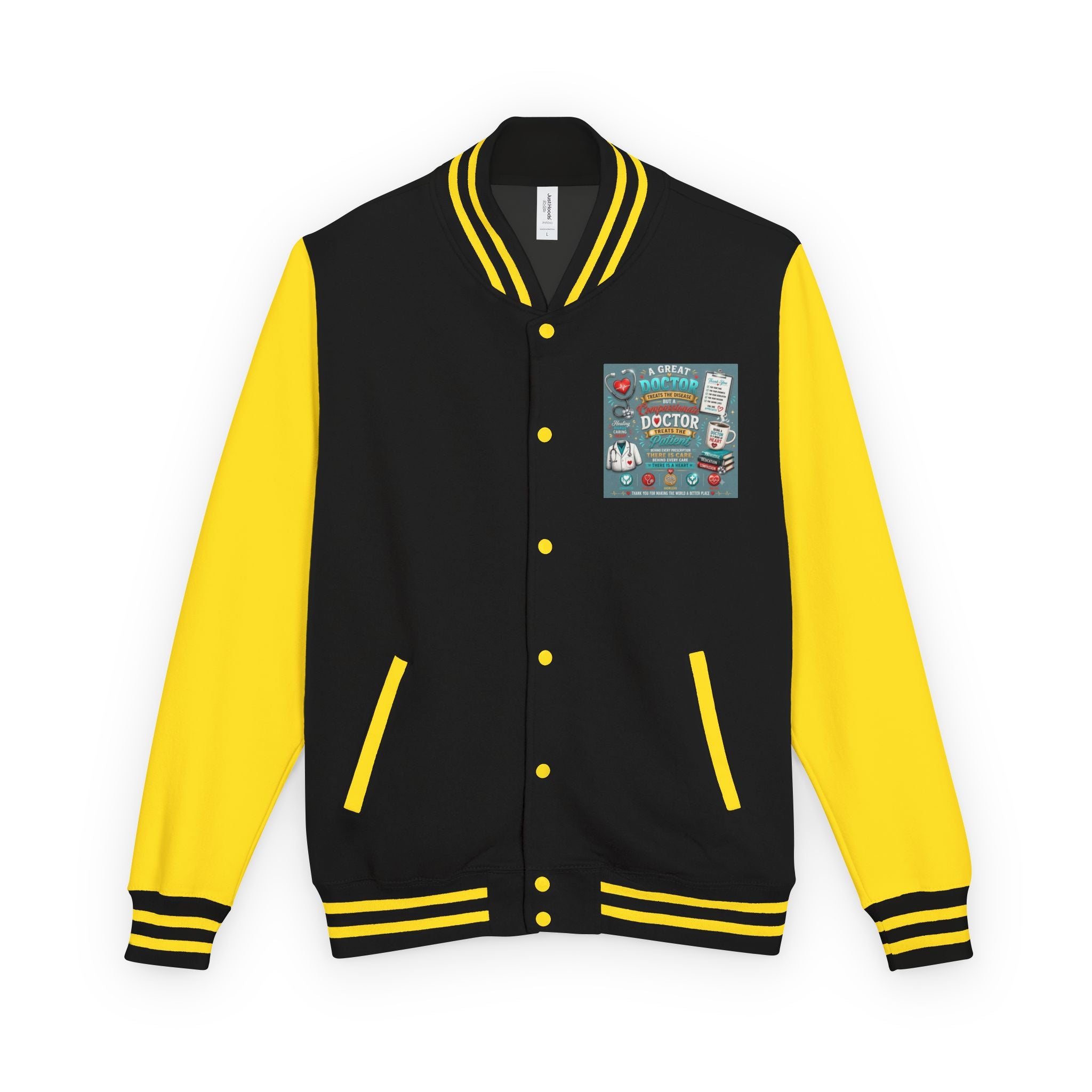 Letterman Jacket — Vintage Doctor Patch Varsity Jacket