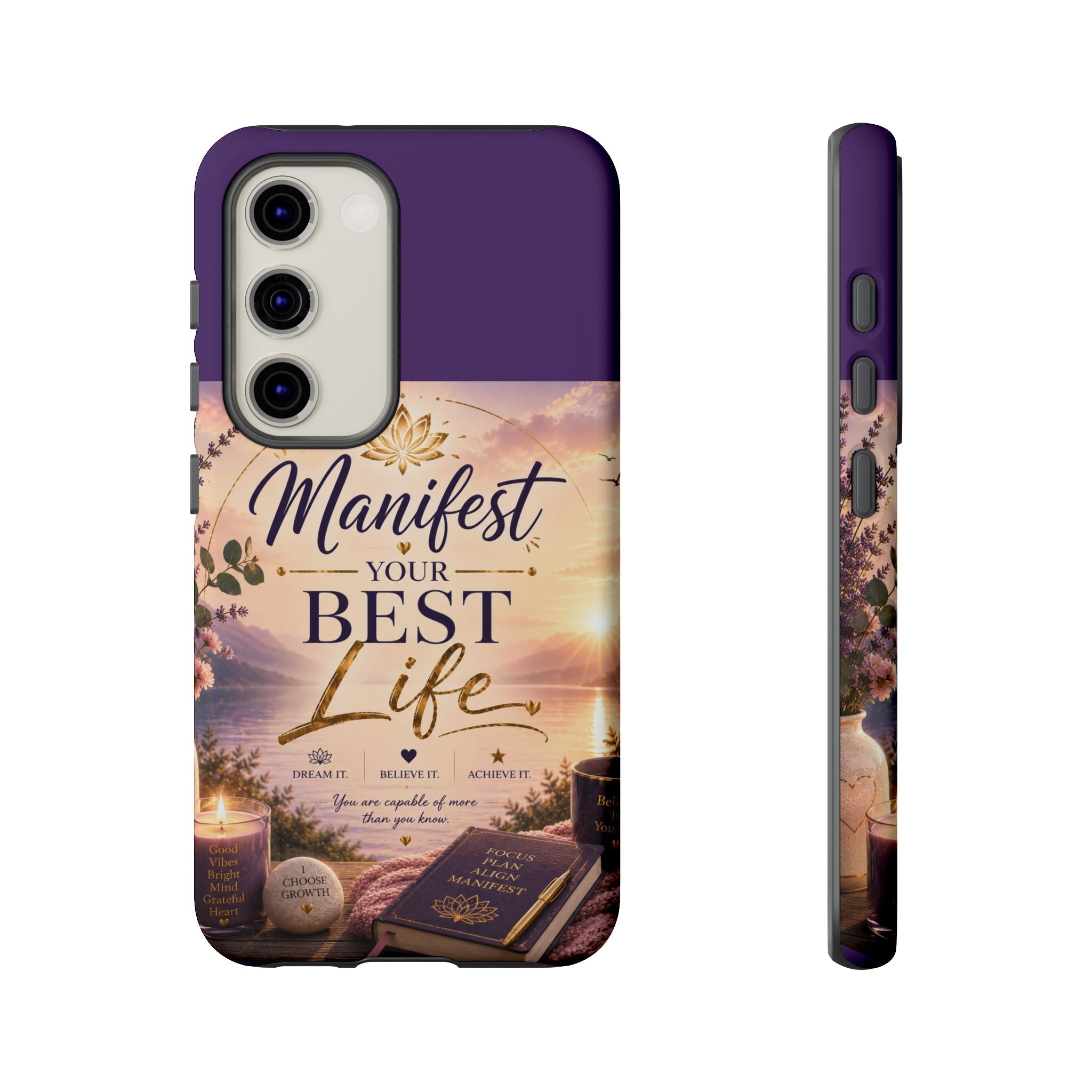 Manifest Your Best Life Phone Case — Inspirational Spiritual Protective Cover