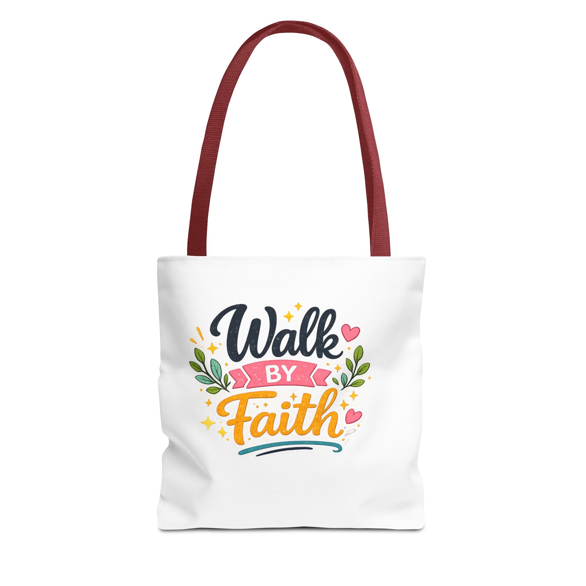 Walk By Faith Tote Bag — Inspirational Christian Canvas Tote, Faith-Based Gift