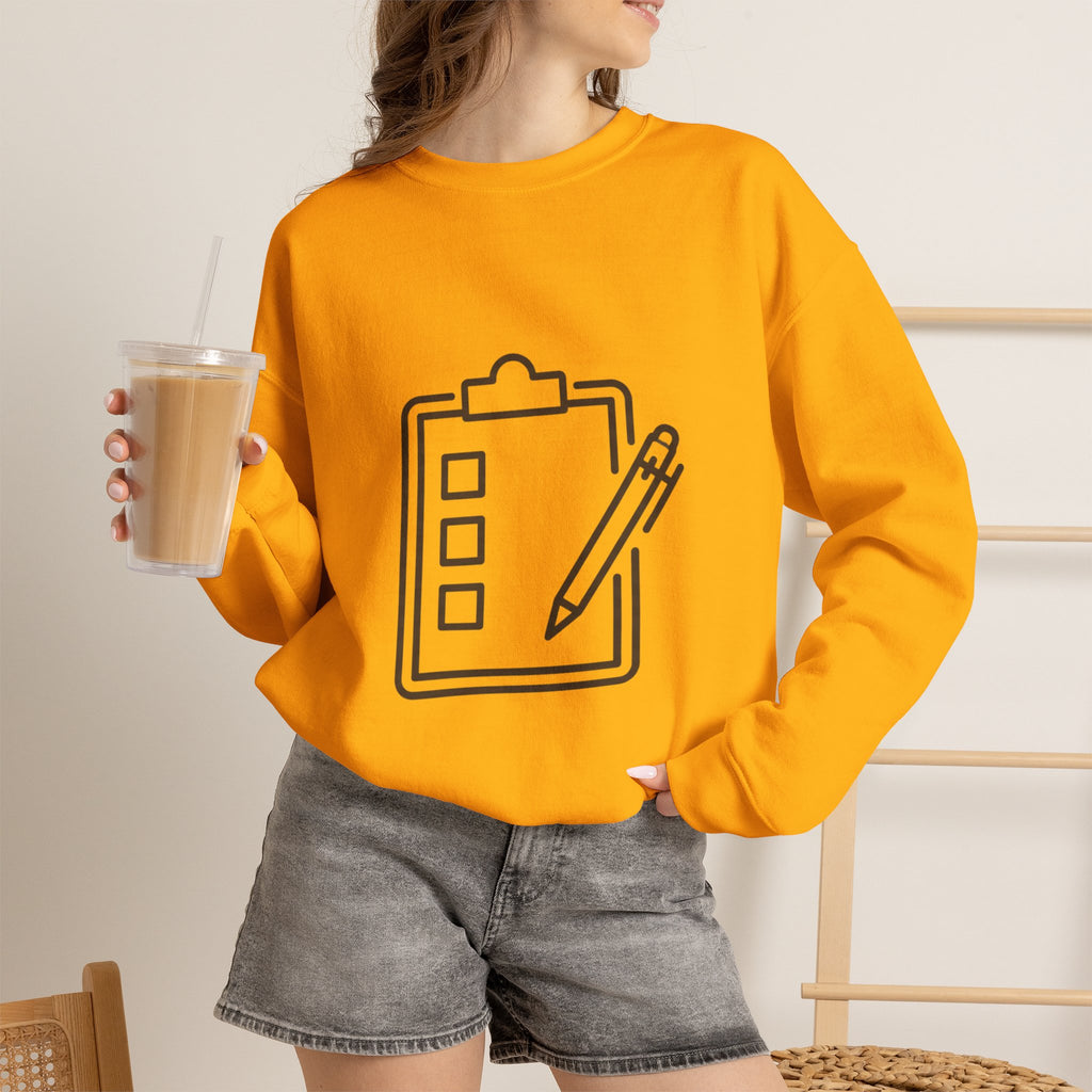 Checklist Crewneck Sweatshirt — Minimal Planner Icon Pullover