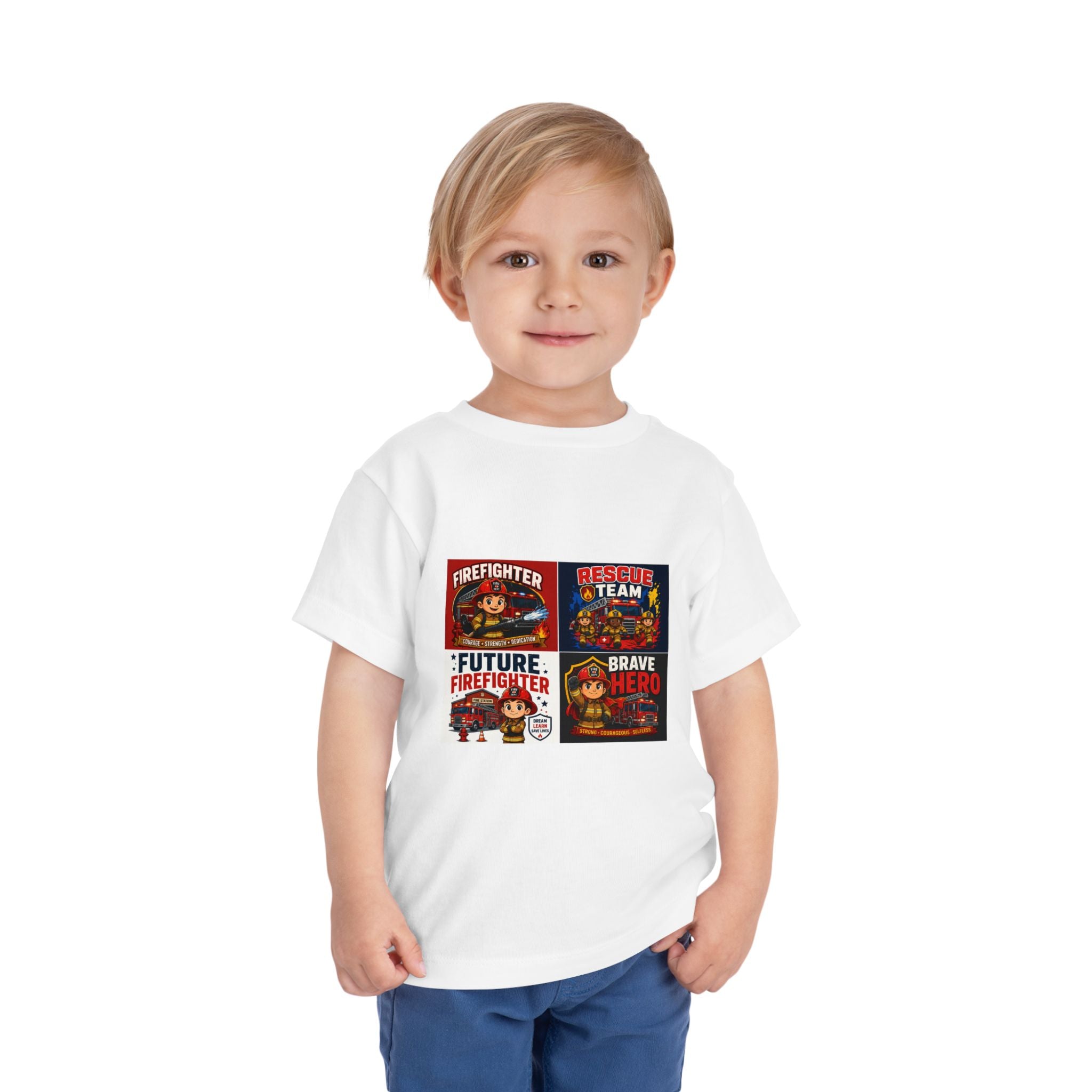 Toddler Firefighter Tee – "Future Firefighter" Rescue Team Brave Hero Kids Shirt