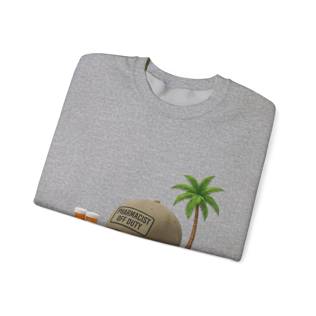 Vacation Vibes Sweatshirt — 'Pharmacist Off Duty' Palm Tree Travel Crewneck