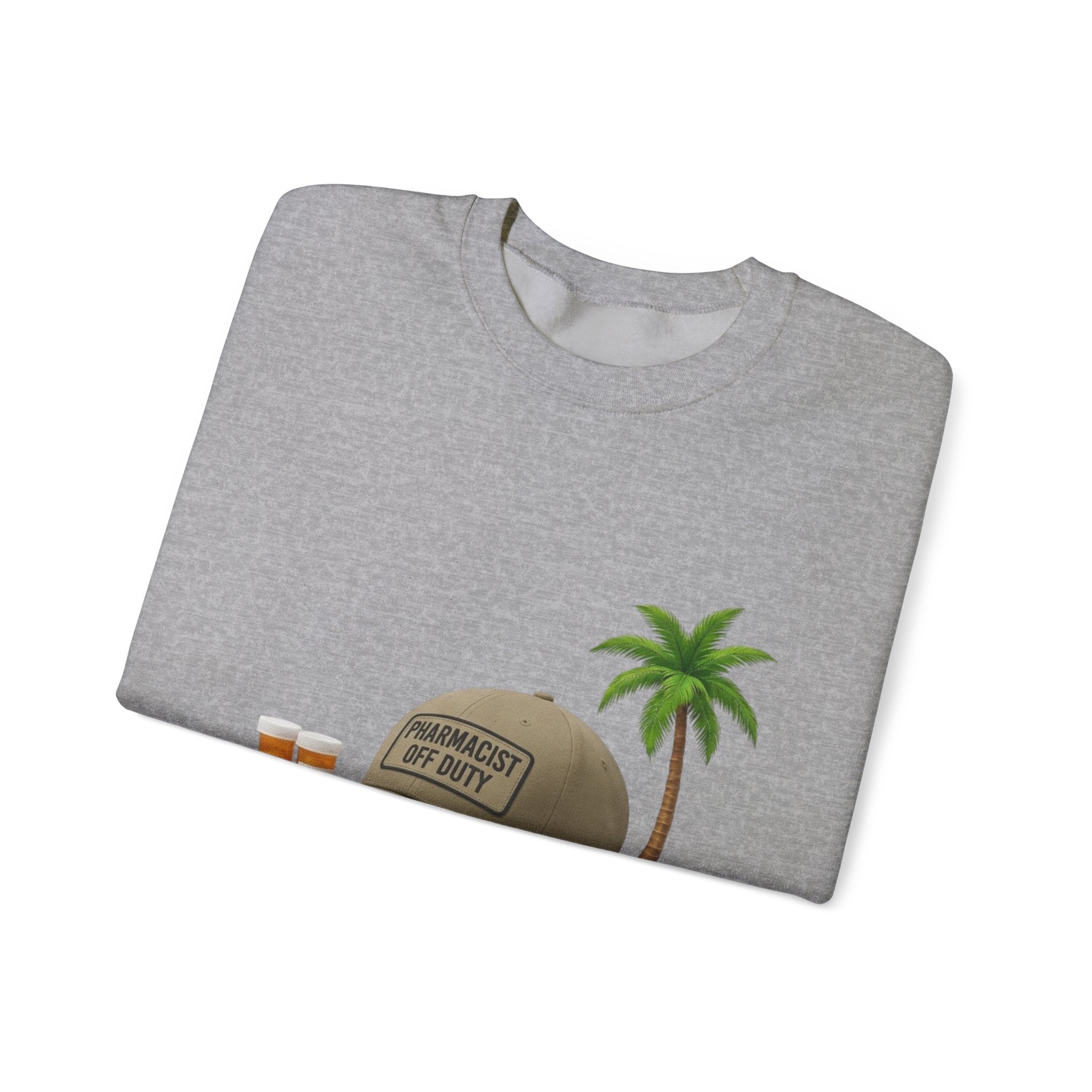 Vacation Vibes Sweatshirt — 'Pharmacist Off Duty' Palm Tree Travel Crewneck