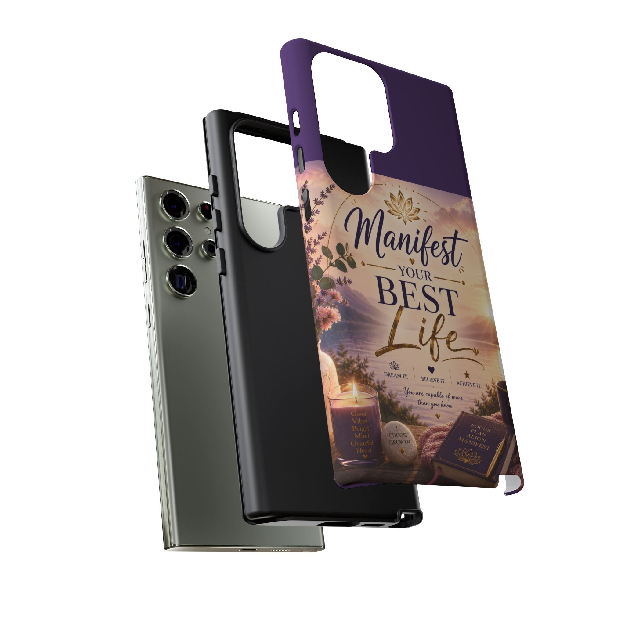 Manifest Your Best Life Phone Case — Inspirational Spiritual Protective Cover