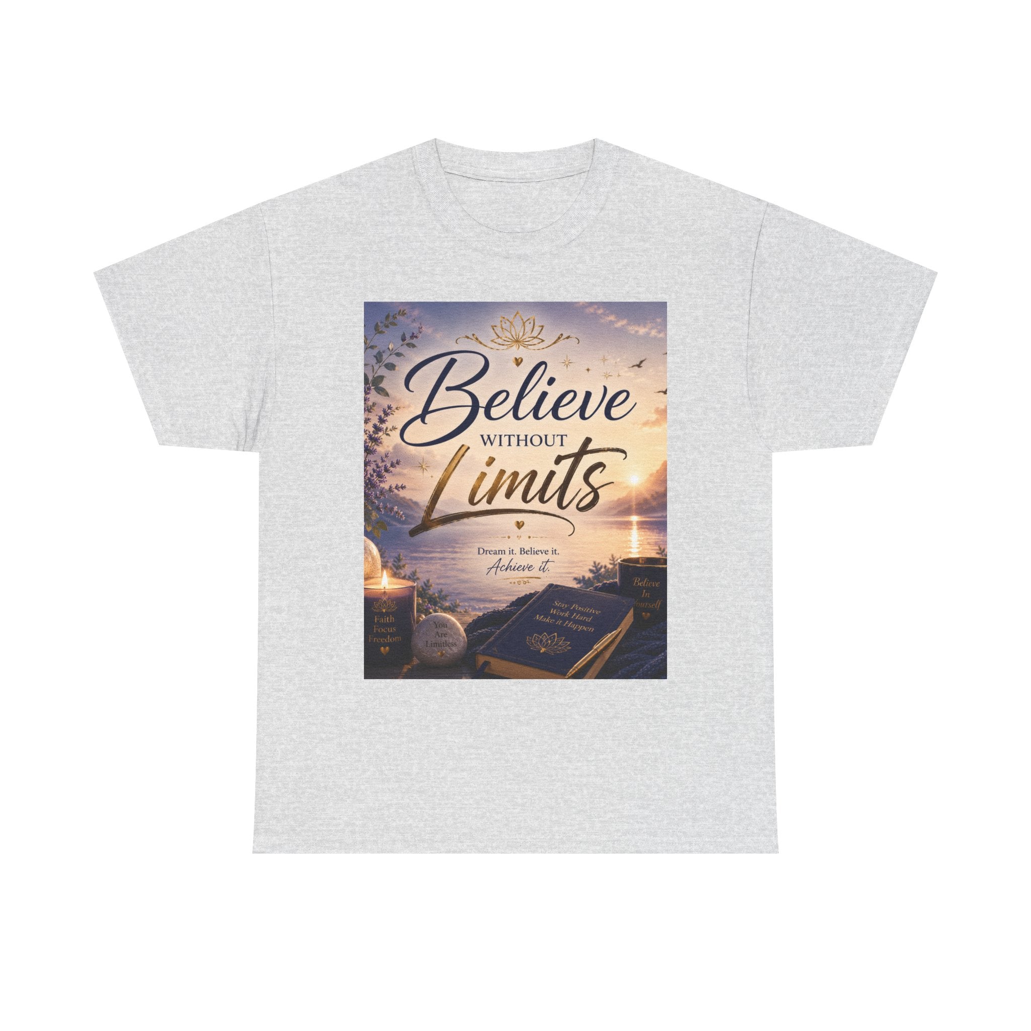 Believe Without Limits T-Shirt — Inspirational Faith Graphic Tee