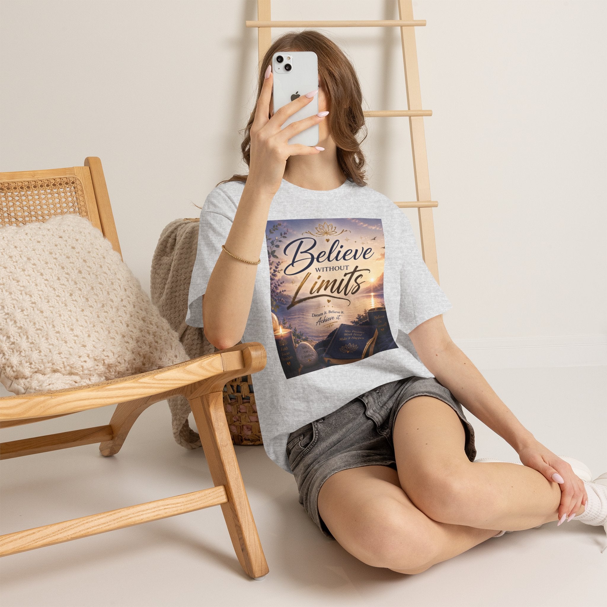 Believe Without Limits T-Shirt — Inspirational Faith Graphic Tee