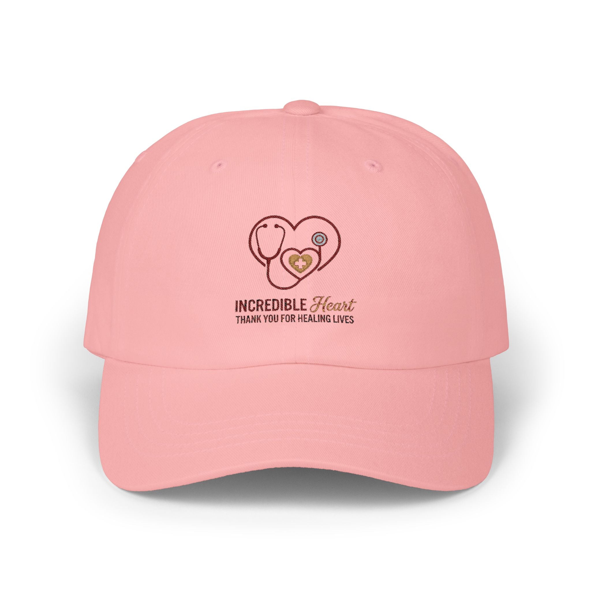 Dad Cap — "Incredible Heart" Thank You For Healing Lives Embroidered Hat