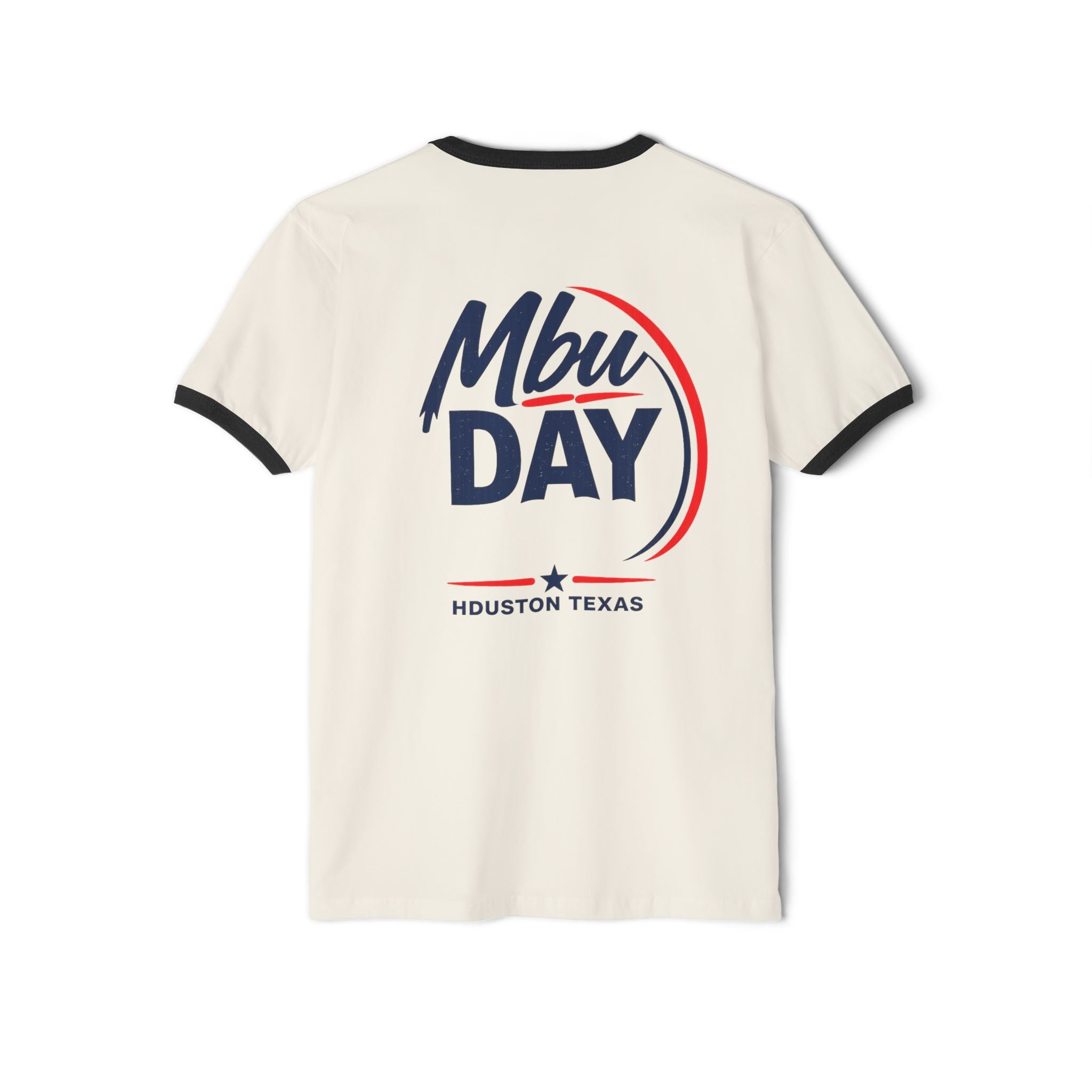 Mbu Day Ringer T-Shirt — "United by Heritage, Inspired by Community" Houston Event Tee
