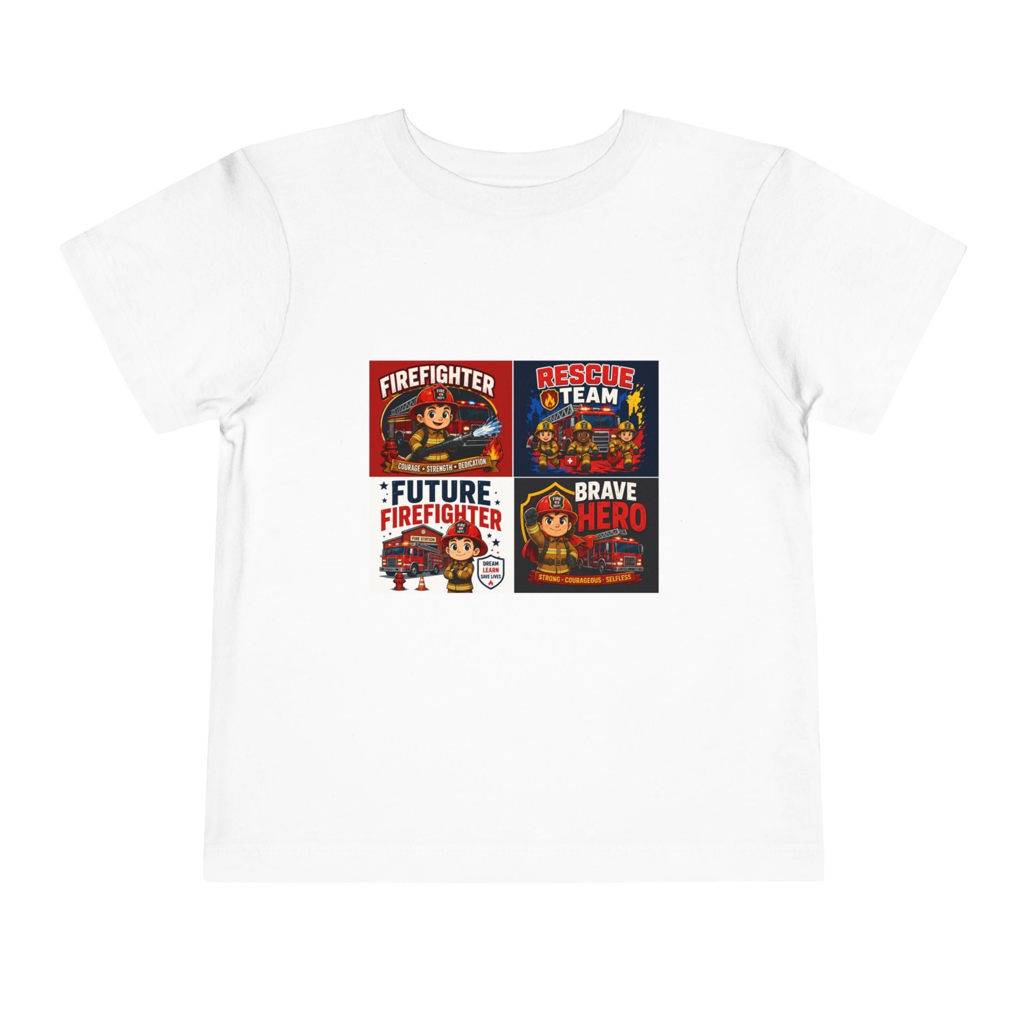 Toddler Firefighter Tee – "Future Firefighter" Rescue Team Brave Hero Kids Shirt