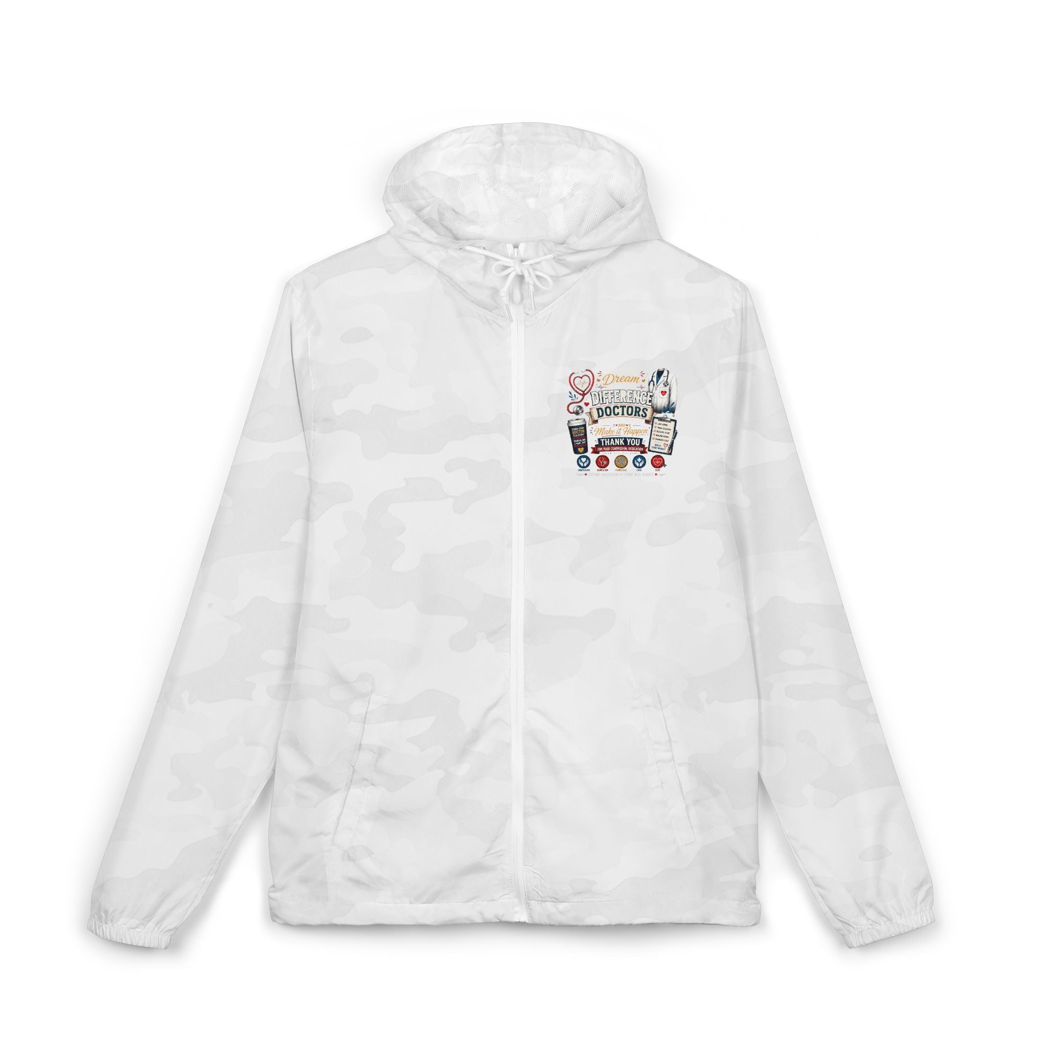 Windbreaker Jacket — Polaroid Camper Patch Graphic