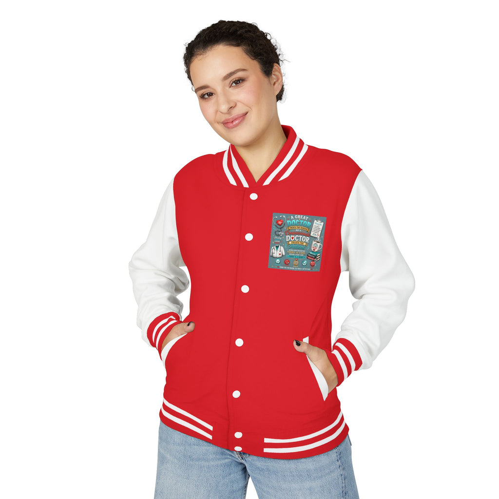 Letterman Jacket — Vintage Doctor Patch Varsity Jacket