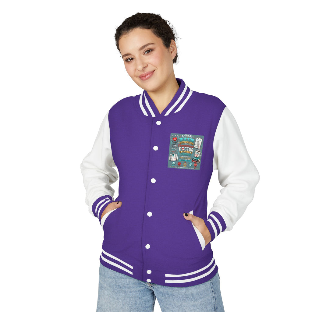 Letterman Jacket — Vintage Doctor Patch Varsity Jacket