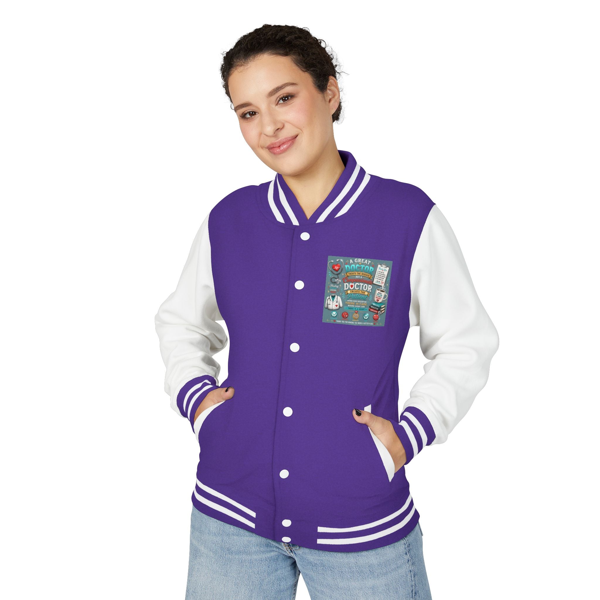 Letterman Jacket — Vintage Doctor Patch Varsity Jacket