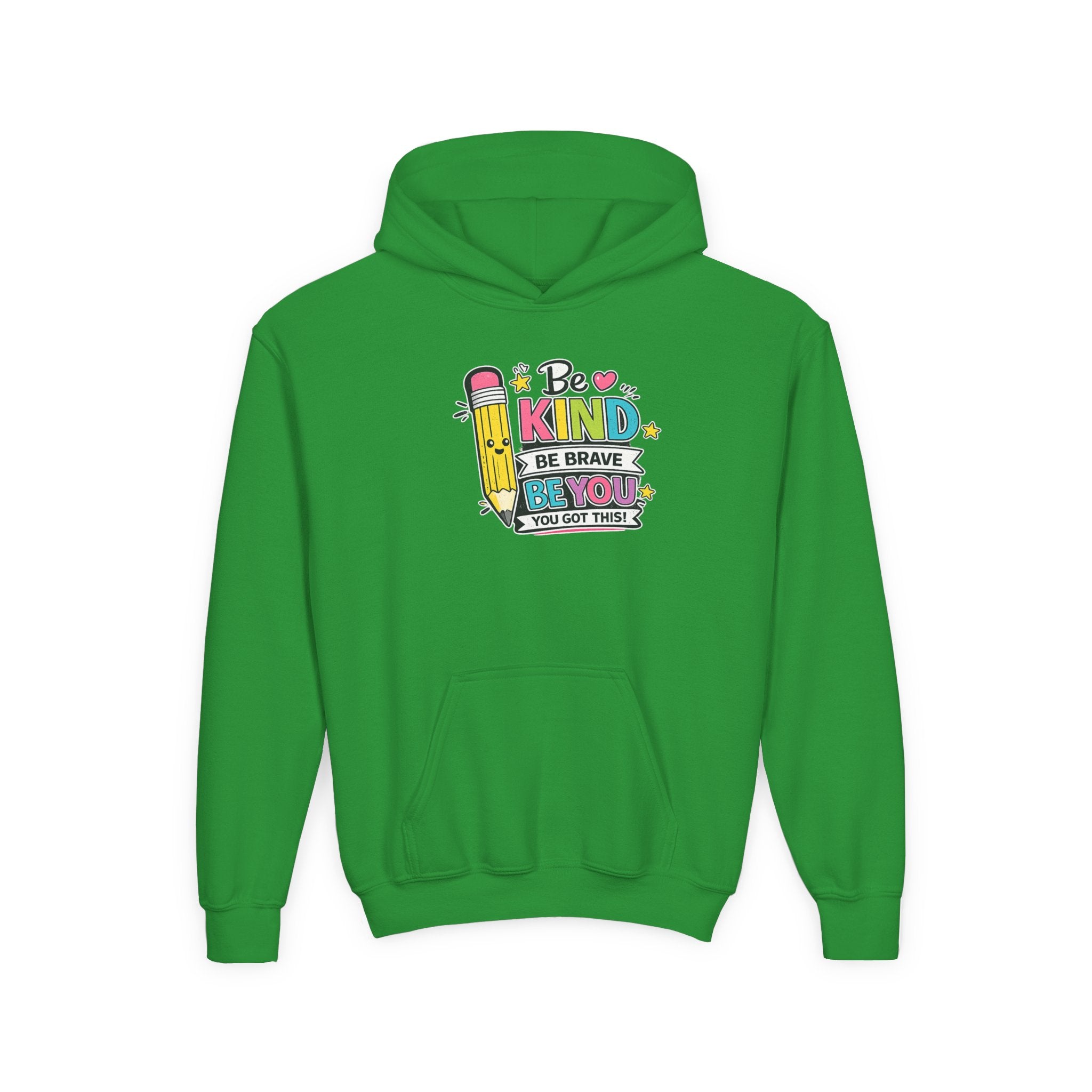 Be Kind Youth Hoodie – Encouraging Back-to-School Kids Sweatshirt