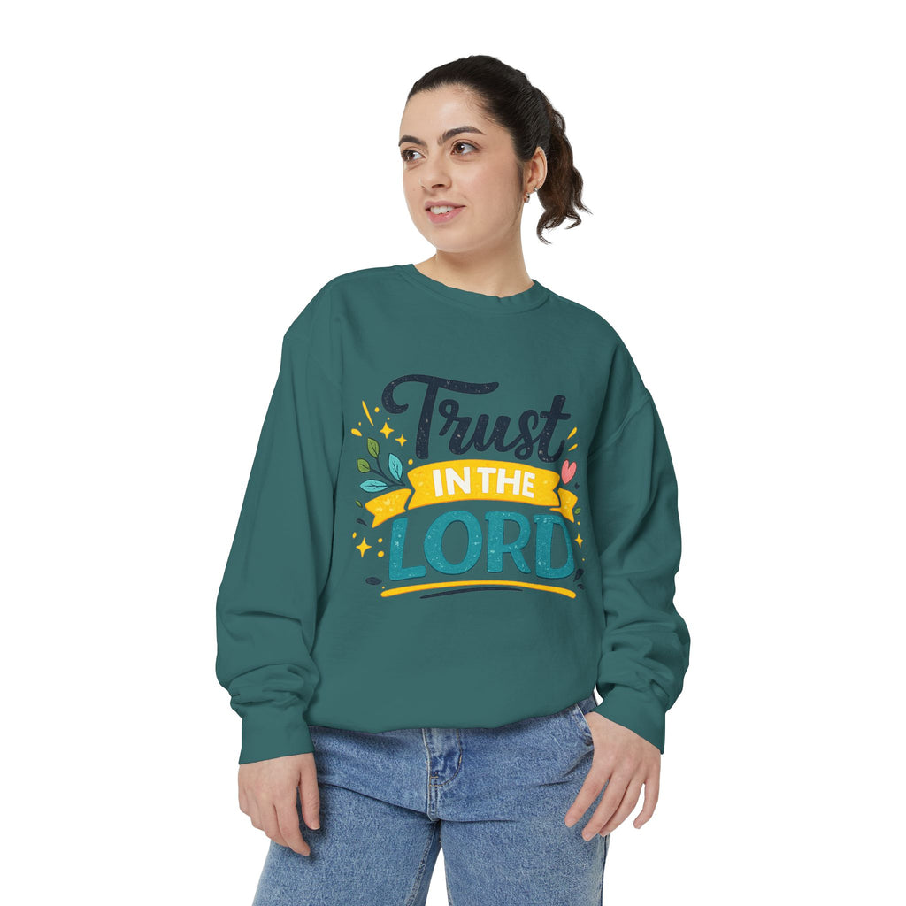 Trust in the Lord Sweatshirt — Inspirational Christian Faith Crewneck