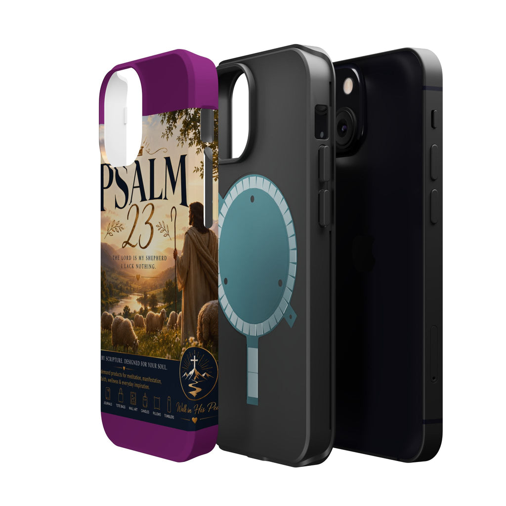 Psalm 23 Phone Case — Magnetic Impact-Resistant Christian iPhone Cover