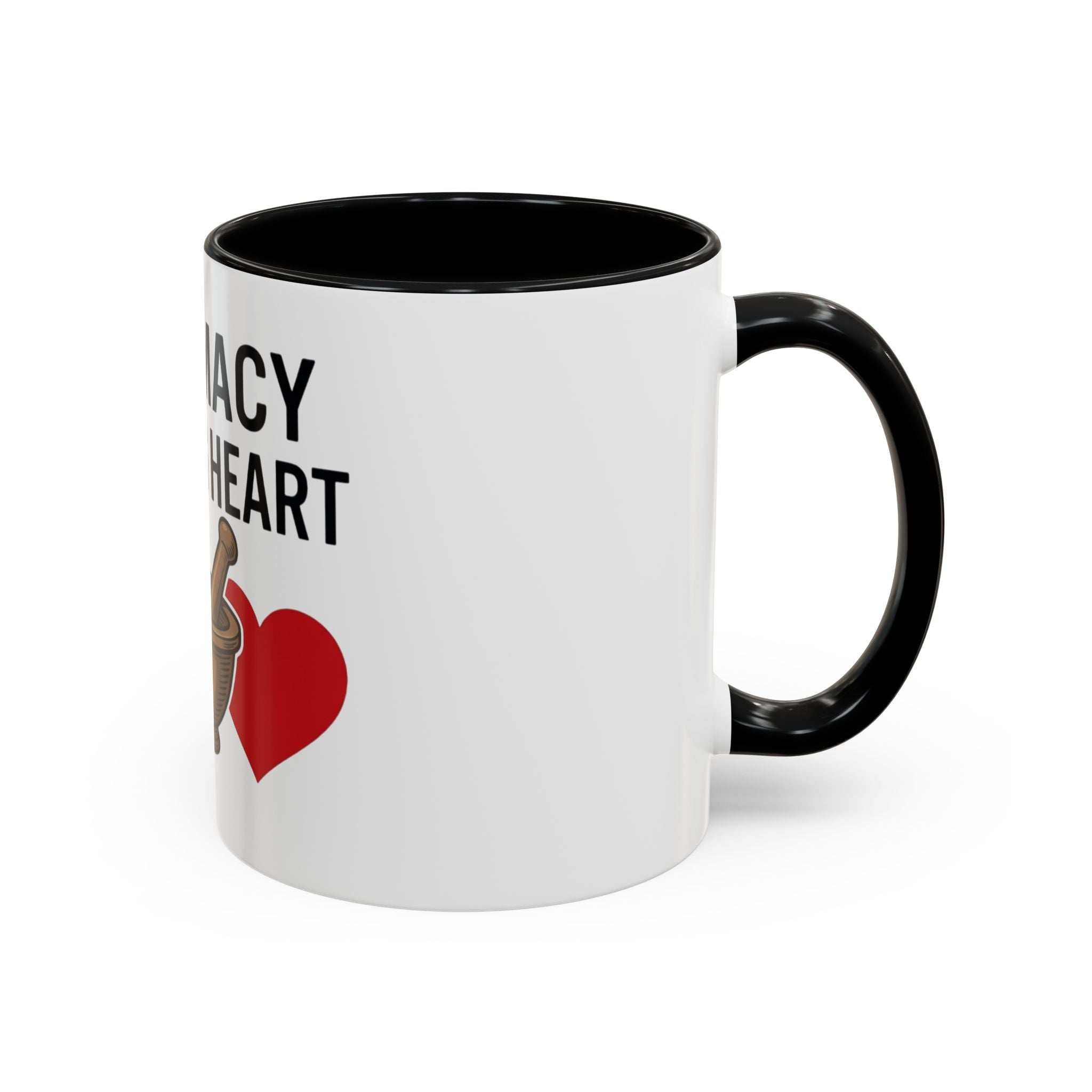 Pharmacy Healing Heart Coffee Mug — Pharmacist Appreciation Accent Mug
