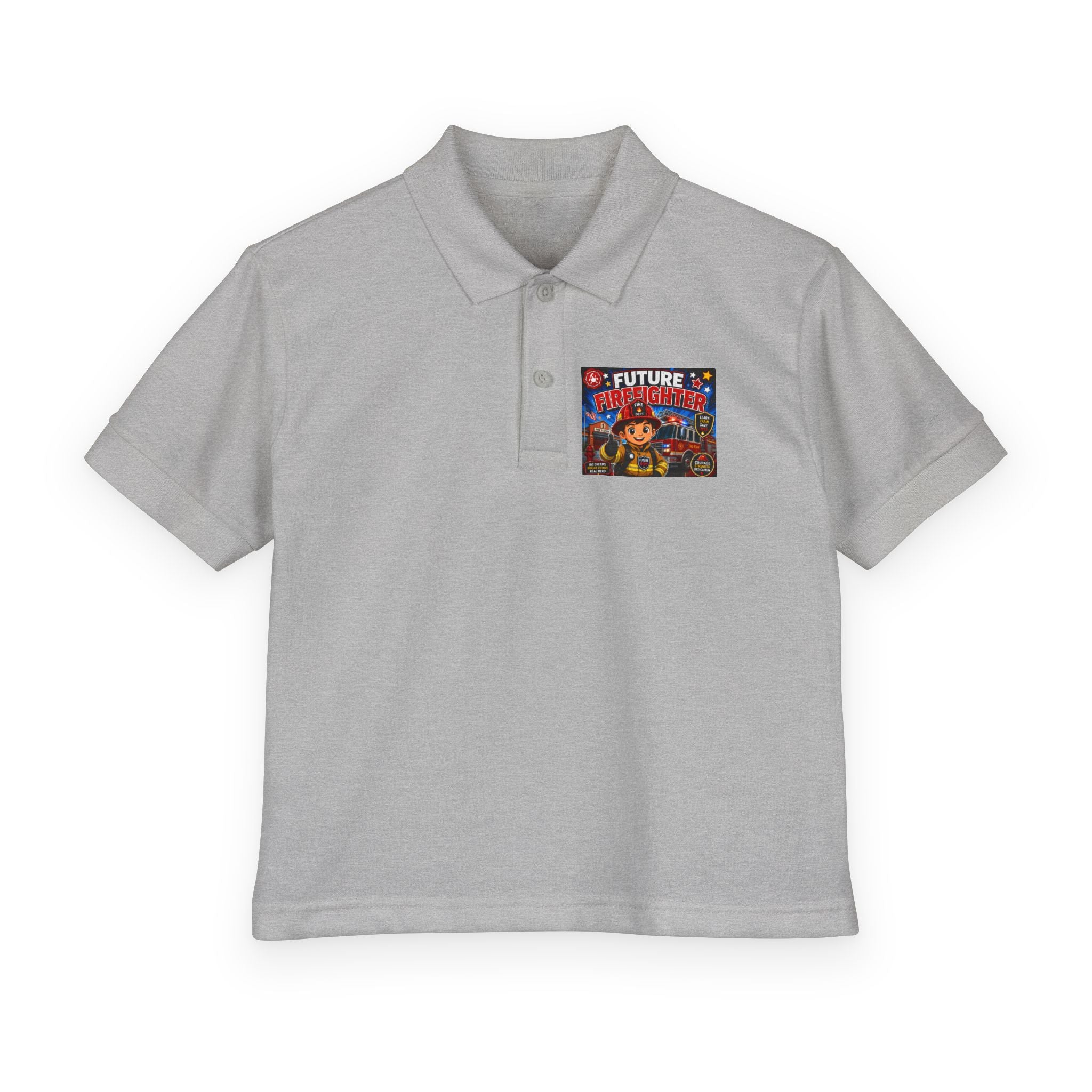 Youth Polo — "Future Firefighter" Kids Short-Sleeve Polo