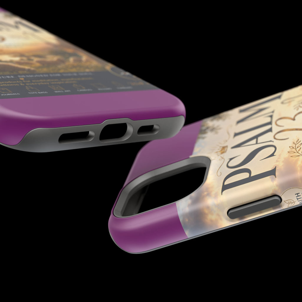Psalm 23 Phone Case — Magnetic Impact-Resistant Christian iPhone Cover