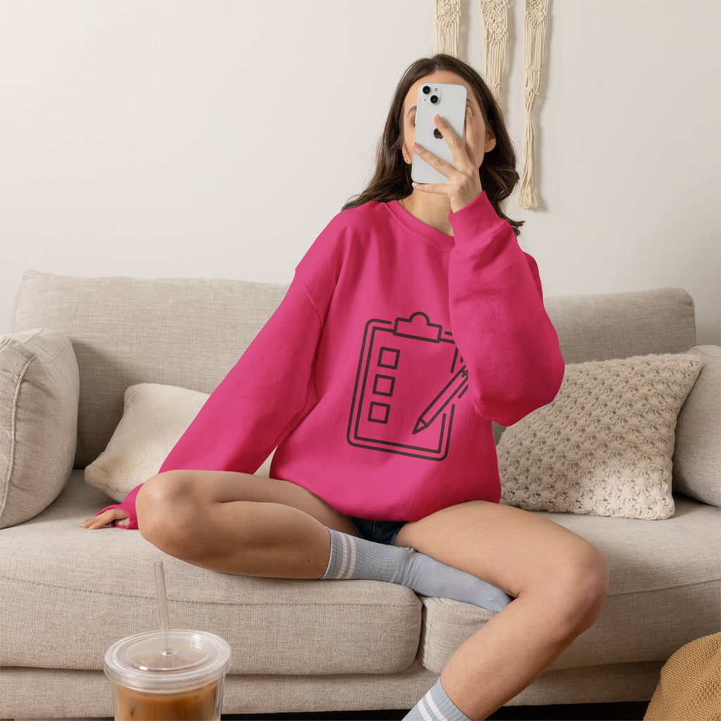 Checklist Crewneck Sweatshirt — Minimal Planner Icon Pullover