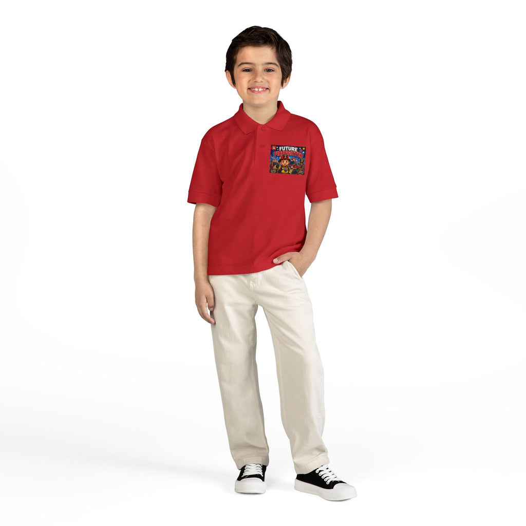 Youth Polo — "Future Firefighter" Kids Short-Sleeve Polo