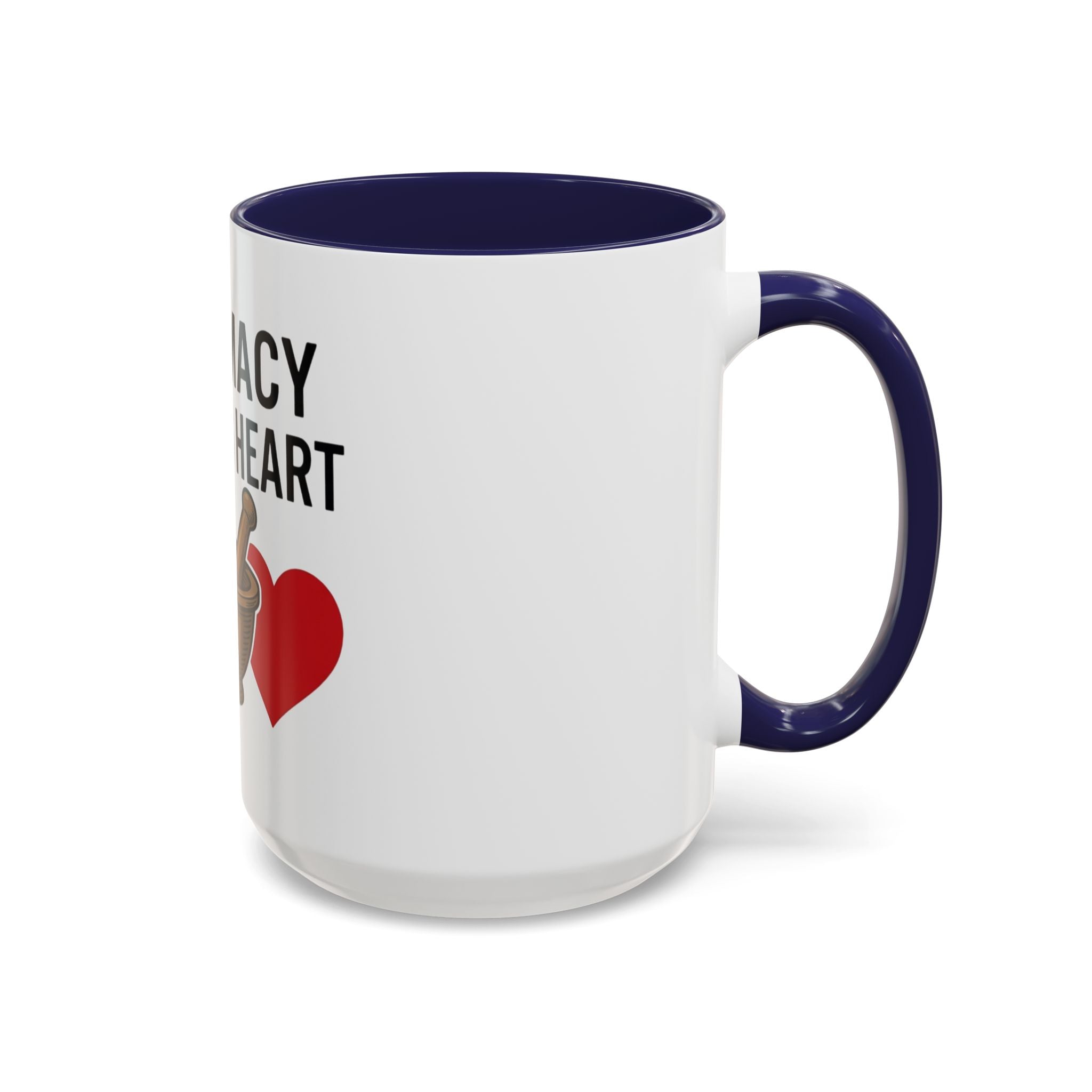 Pharmacy Healing Heart Coffee Mug — Pharmacist Appreciation Accent Mug