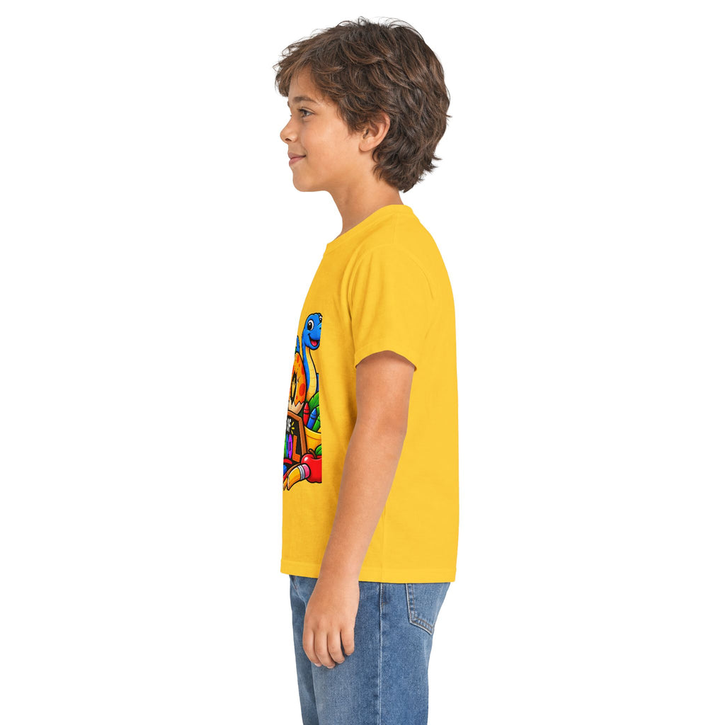100 Days of School Kids Tee — Cute Dinosaur Celebration Shirt for Preschool & Elementary