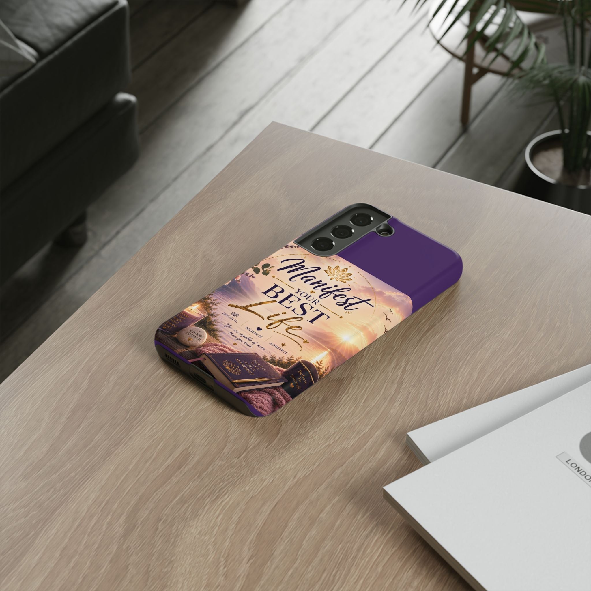 Manifest Your Best Life Phone Case — Inspirational Spiritual Protective Cover